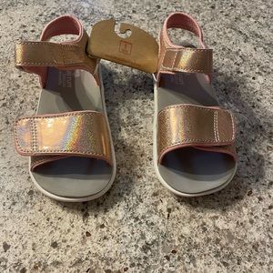 See Kai run pink sparkly sandals